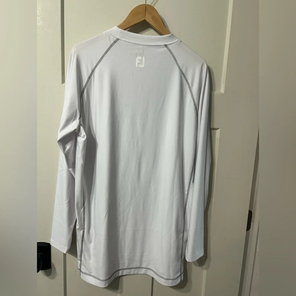 FootJoy FJ Long Sleeve Base Layer Stretch Shirt White Men's Size XXL
